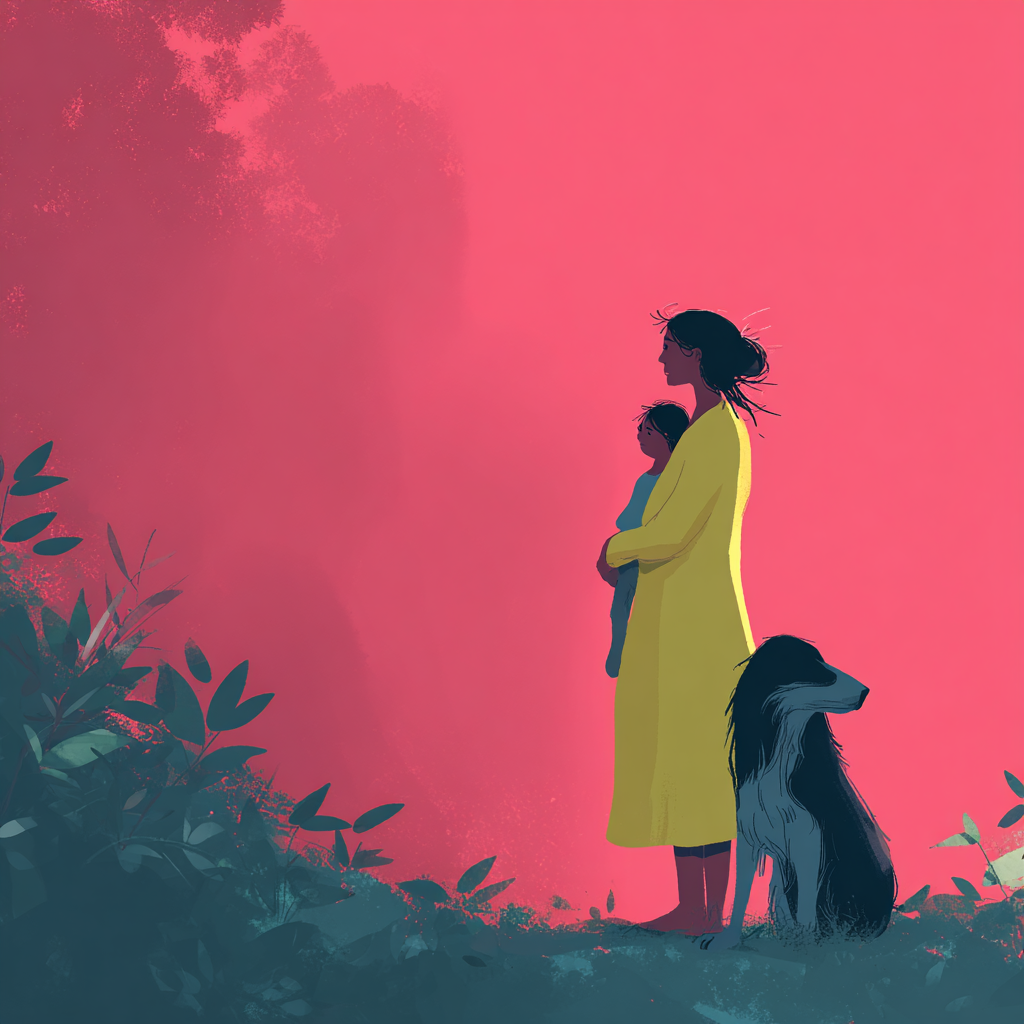 Illustration of how dreams about your dog can mirror your attachment style in your relationship with your dog.